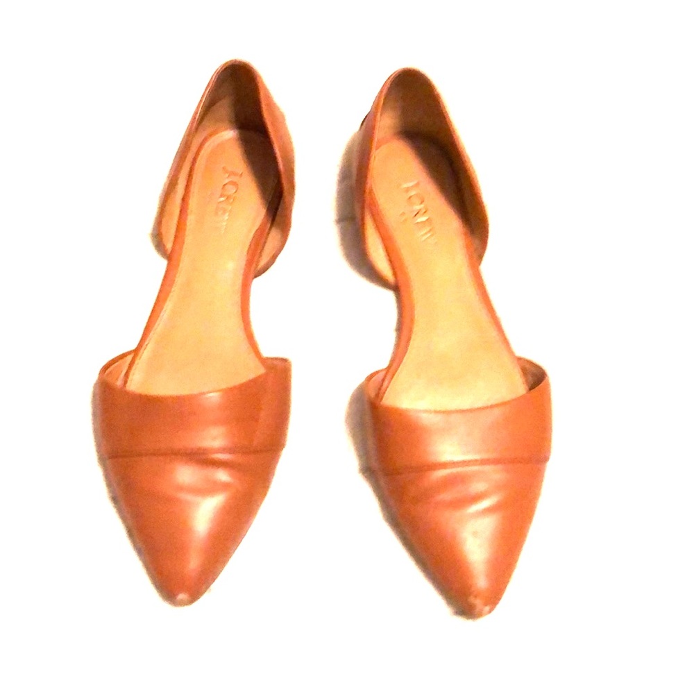 J. Crew D’orsay Leather Flats